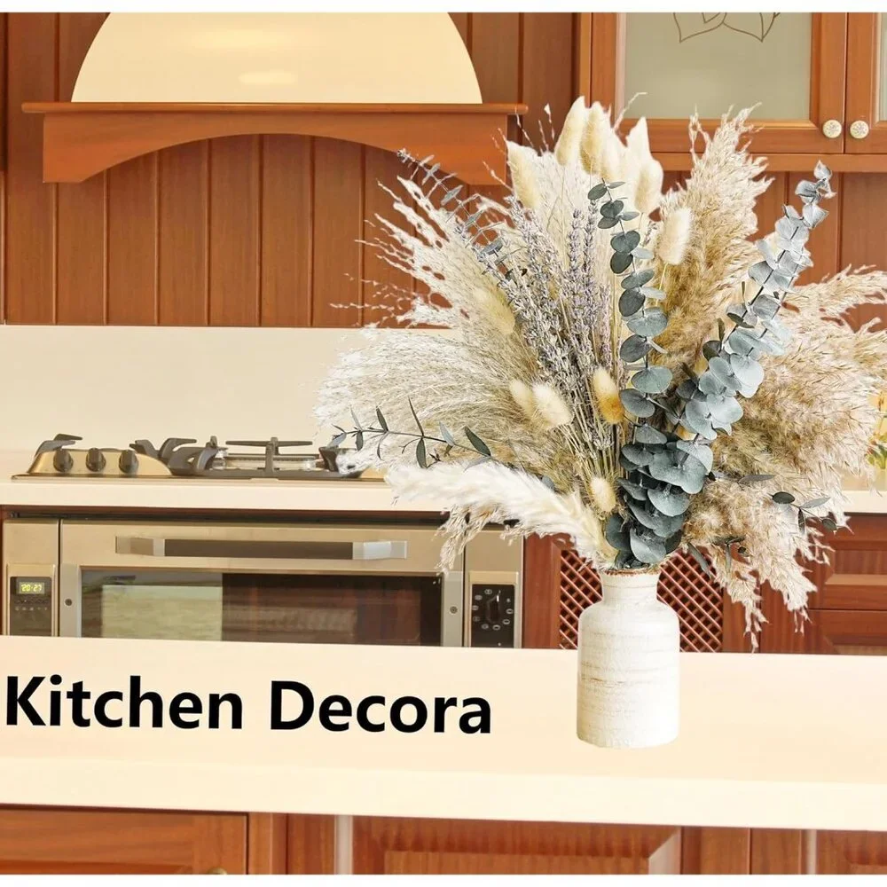 Lavender And Eucalyptus Dried Flower Arrangements For Western Boho Decor